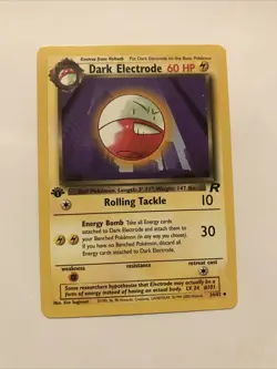 Dark Electrode 1st Edition 34/82 - Team Rocket Pokemon Card - Image 1
