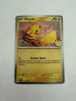 Pikachu 51/162 Pokemon Day 2026 Stamped Promo Pokemon TCG - Image 1