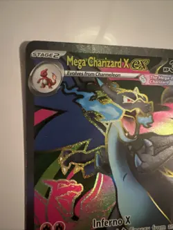 Pokemon Mega Charizard X EX Full Art 109/094 Phantasmal Flames - Image 2