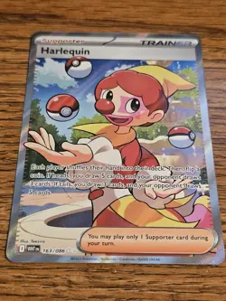 HARLEQUIN [FULL ART] - 163/086 - WHITE FLARE ENGLISH WHT SR HOLO ENGLISH - NM - Image 1