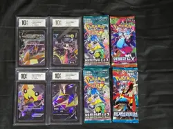 Pokemon TCG S-Chinese Morpeko V-UNION Pyxis Grade10 with Extra Packs - Image 1