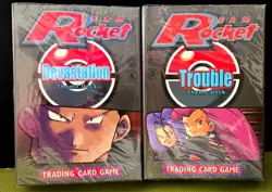 2000 Pokemon TCG Team Rocket Devastation & Trouble Theme Decks New , Sealed! - Image 1