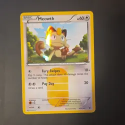 Pokemon Meowth 102/101 Noble Victories Secret Rare Holo 60 HP Basic 2011 English - Image 1