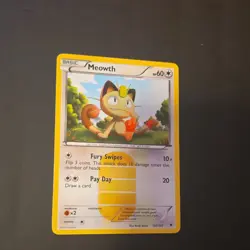 Pokemon Meowth 102/101 Noble Victories Secret Rare Holo 60 HP Basic 2011 English - Image 3