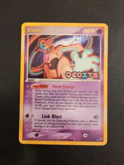 1x Pokemon Deoxys 16/107 EX: Deoxys Stamped Reverse Holo Rare Lightly Played - Image 1