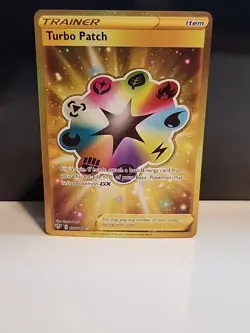 Turbo Patch - 200/189 - Pokemon 2020 Darkness Ablaze Gold Secret Rare - NM/M - Image 1