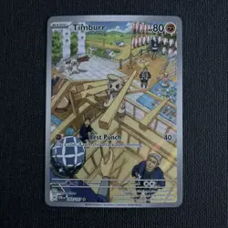 Pokemon TCG Timburr 183/167 Illustration Rare Twilight Masquerade NM - Image 1