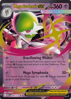 Mega Gardevoir EX 060/132 Double Rare Mega Evolution Pokemon Near Mint - Image 1