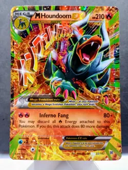 Pokemon TCG: Mega Houndoom EX #154/162 XY Breakthrough Full Art #22/162 Holo - Image 4