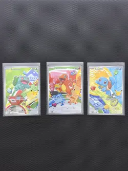 Pokemon TCG First Partner Illustration Collection Series 1 Kanto Starter Set - Image 1