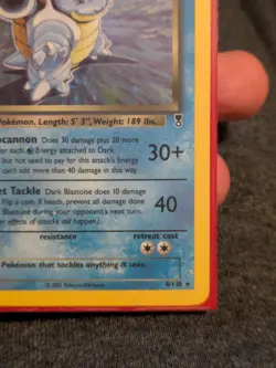 Pokemon Dark Blastoise Legendary Collection 4/110 Holo Rare - Image 3