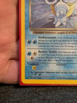 Pokemon Dark Blastoise Legendary Collection 4/110 Holo Rare - Image 4