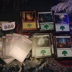100 Assorted Magic The Gathering Basic Land Bundle. Forest MTG Job Lot (889) - Image 1