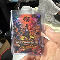 One Piece Sabo PRB02-014 Super Rare Foil Alternate Art 6000 Power Card - Image 1