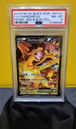 PSA 8 : Charizard EX Black Star Promo Card XY121 PSA 8 - Image 1