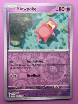Slowpoke 079/165 Scarlet & Violet 151 Reverse Holo Pokemon Card - Image 1