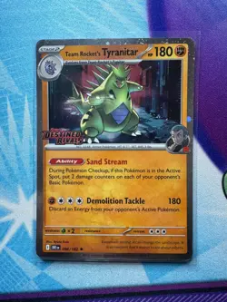 Team Rocket's Tyranitar (Prerelease) 096/182 Miscellaneous Cards & Products Holo - Image 1