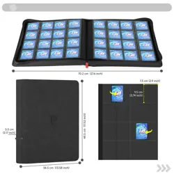 Card Binder with 1024 Cards,16 Pocket Trading Card Binder Includes 32 Page St... - Image 3