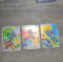 Pokemon TCG Bulbasaur Charmander Squirtle Holo Basic Card Lot 3 English - Image 1