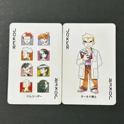 S5988 Professor Oak Joker Red Charizard Deck Playing Poker Cards Pokemon A4 - Image 1