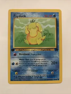 Pokemon TCG Team Rocket #65/82 Psyduck 1st Edition Card - Image 1