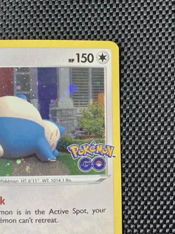 Snorlax - (Galaxy Swirl Holo) 055/078 Pokemon GO Card NM - Image 4