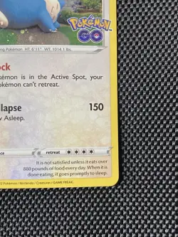 Snorlax - (Galaxy Swirl Holo) 055/078 Pokemon GO Card NM - Image 5