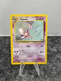 2001 Espeon 1/75 Neo Discovery Holo Rare WOTC Pokemon Card TCG - Image 1