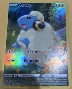 Pokemon Mareep Ultra Rare Holo GG34/GG70 Crown Zenith Galarian Gallery Card - Image 1
