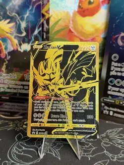 Zacian V SWSH076 SWSH: Sword & Shield Promo Cards Holo - Image 1