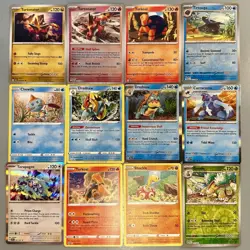 Turtle Pokemon TCG Various Types Lot 12 Common/Rare Holo/Nonholo Cards - Image 1
