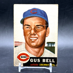 1953 Topps #118 Gus Bell Cincinnati Redlegs Vintage Baseball Trading Card - Image 1