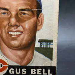 1953 Topps #118 Gus Bell Cincinnati Redlegs Vintage Baseball Trading Card - Image 3