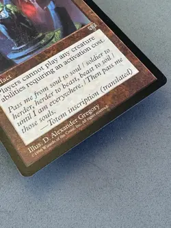Cursed Totem Mirage MTG—Never Played Near Mint—Vintage Magic the Gathering - Image 4