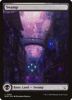 Lot of 20x Swamp #286 - MOM March of the - MTG Magic FULL ART Land NM - Image 1