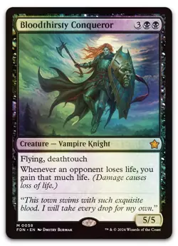 Bloodthirsty Conqueror #58 (Foil) (NM) Foundations FDN Magic MTG - Image 1
