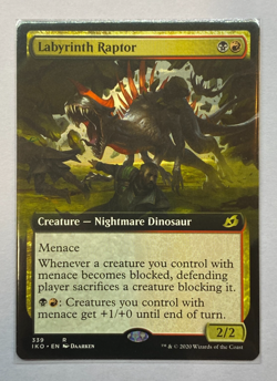 MTG - Ikoria: Lair of Behemoths - Labyrinth Raptor - Extended Art - NM - Image 1
