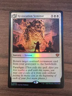 FOIL RESTORATION SEMINAR x1 mtg NM Secrets of Strixhaven 1 Mythic - Image 1