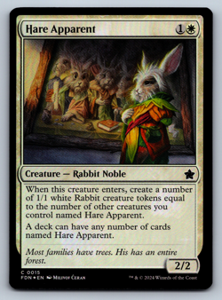 Hare Apparent FOIL - Foundations - MTG - Image 1