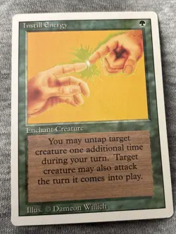 MP - Instill Energy - Unlimited - Magic the Gathering Moderately Played MTH - Image 1