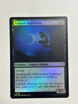 Vampire Nighthawk Foundations Foil Magic the Gathering MTG - Image 1