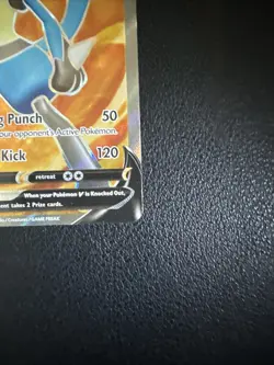 Pokemon Lucario V SWSH213 Promo Full Art Holo Basic HP210 Crushing Punch - Image 4