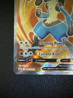 Pokemon Lucario V SWSH213 Promo Full Art Holo Basic HP210 Crushing Punch - Image 5