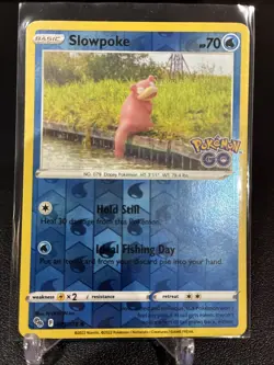 Slowpoke 019/078 Pokemon GO Reverse Holo - Image 1