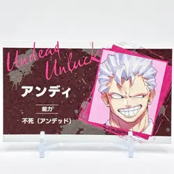 Jump Festa Undead Unuck Andy card 2025 Weekly Shonen Jump Shueisha From Japan - Image 1