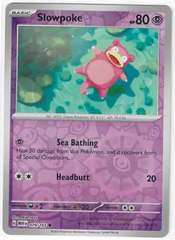 SLOWPOKE 079/165 REVERSE HOLO Scarlet & Violet 151 Pokemon NEAR MINT/MINT - Image 1