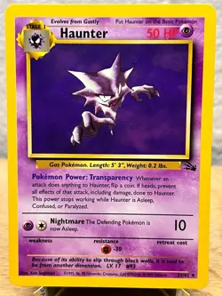 Fossil Haunter 21/62 Rare Pokemon Unlimited NM/LP - Image 1