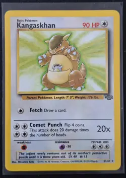 Pokemon - Kangaskhan 21/64 - Rare- Unlimited Jungle - Mint - Image 1