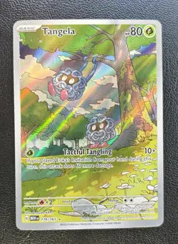 Pokemon TCG Tangela Scarlet & Violet Holo Illustration Rare Card 178/165 - Image 1