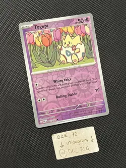 Pokemon Obsidian Flames - Togepi - 083/197 - Reverse Holo - M/NM - Image 3